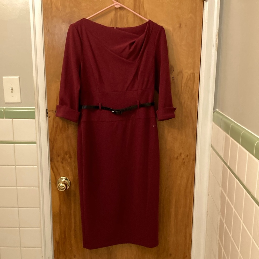 Burgundy Donna Morgan Dress NWOT